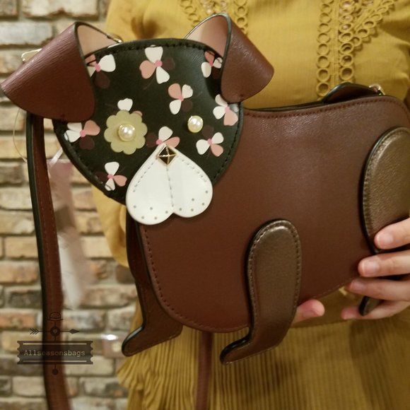 Kate spade FLORAL pup Crossbody DOG novelty NWT - Picture 6 of 6